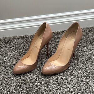 Christian Louboutin Nude Patent Leather Heels